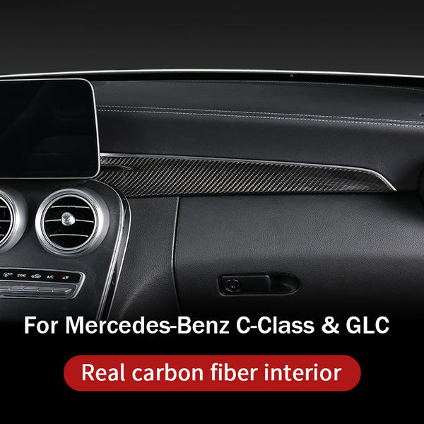 Carbon Fiber Dashboard Trim for Mercedes-Benz C-Class (W205) & GLC (X253)