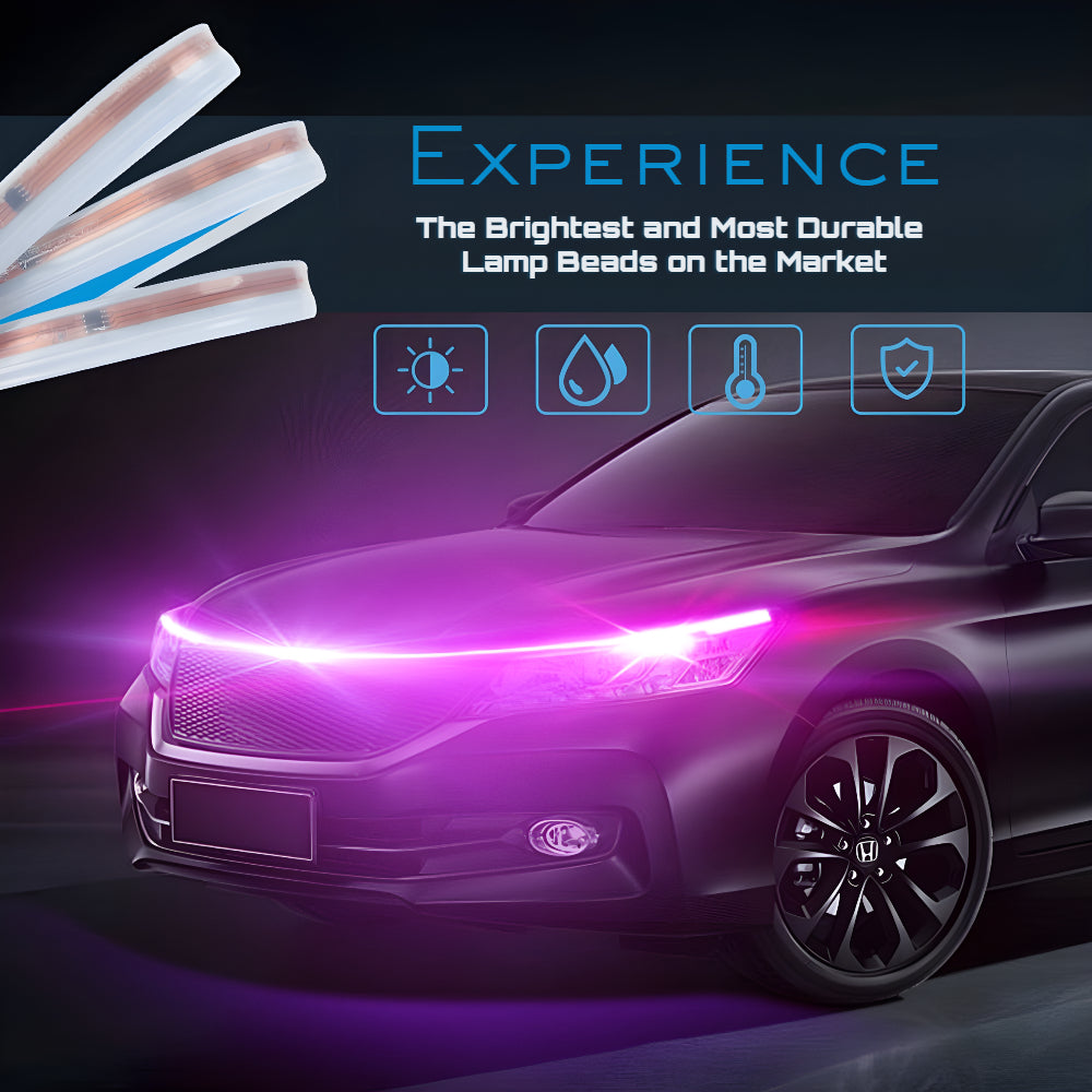 Dynamic LED Car Light Strip with Start-Up Scanning Function –