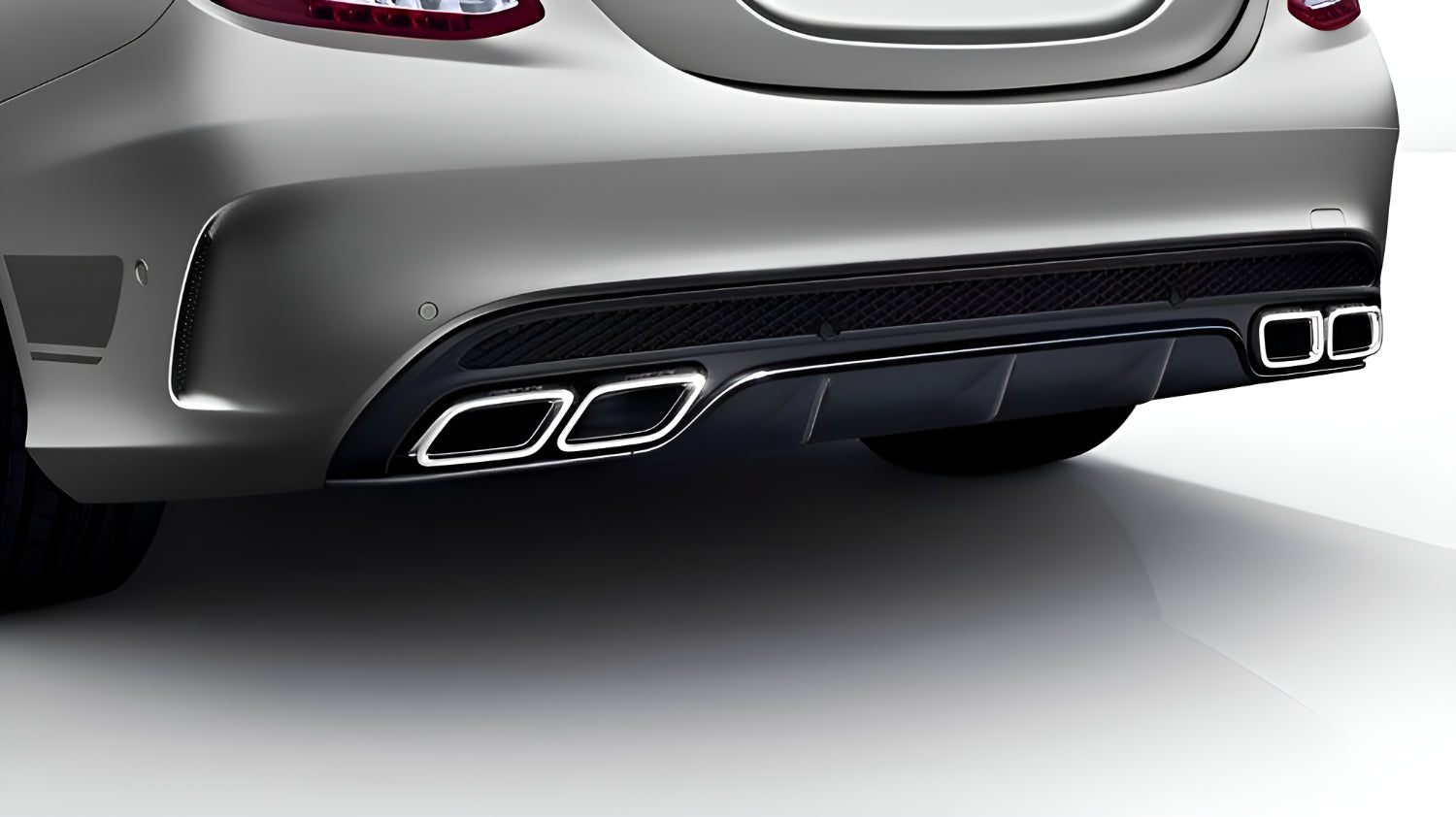 Rear Diffuser with Exhaust Tips for Mercedes-Benz C-Class W205 –