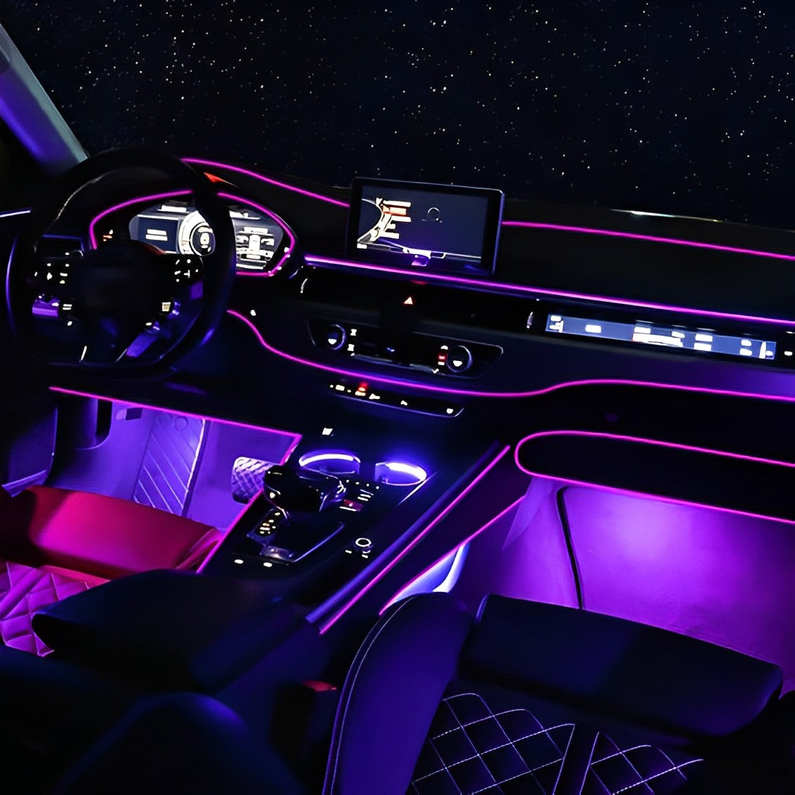5 in1 Cool Car Interior Ambient Lighting