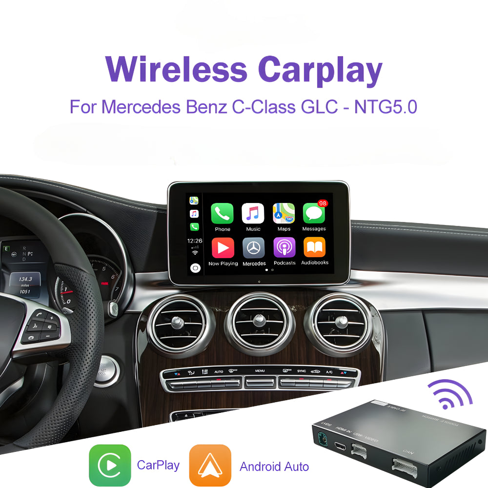 Wireless Apple Carplay Android Auto Nachrüstung für Mercedes Benz C Klasse  Glc Cla Ksmart Auto W204